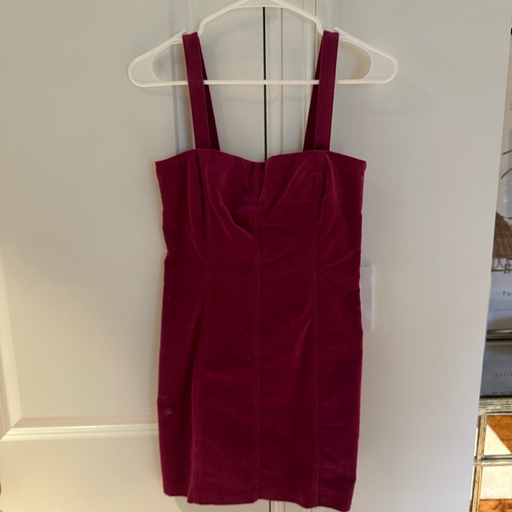 Forever 21 Dark Pink Corduroy Mini Dress